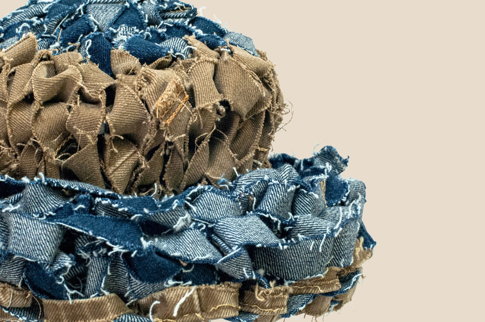 Rugged Crown — close-up of denim weave
